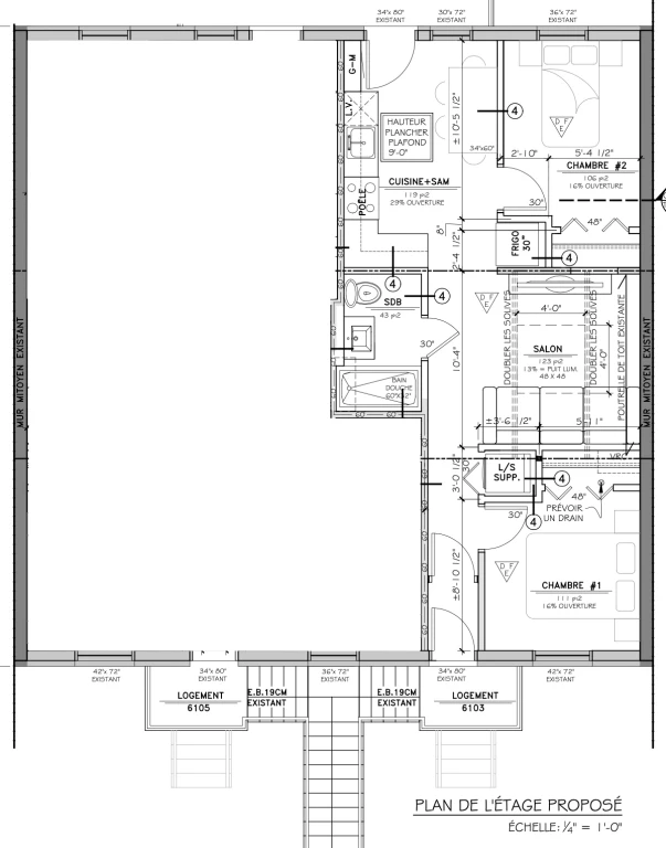 À LOUER : Élégant 4 ½ Rénové à Ville-Ém - À LOUER : Élégant 4 ½ Rénové à Ville-Ém - location appartement lokatix