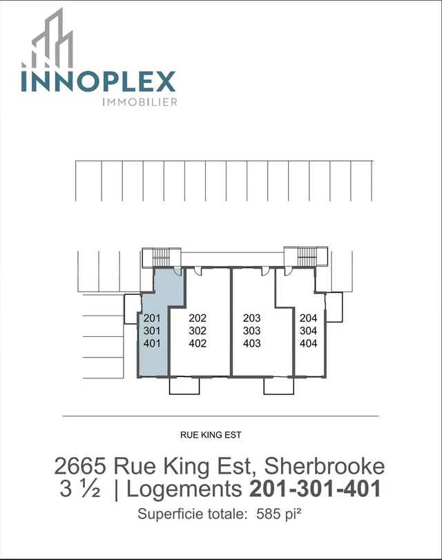 401 - 2665 Rue King Est - 401 - 2665 Rue King Est - lokatix rental apartment