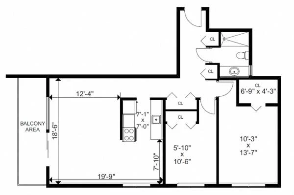 2BD 1BA, Window Coverings, Mirrored closet doors - 2BD 1BA, Window Coverings, Mirrored closet doors - location appartement lokatix