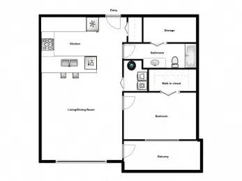 Controlled Access, Refrigerator, Dishwasher - Controlled Access, Refrigerator, Dishwasher - location appartement lokatix